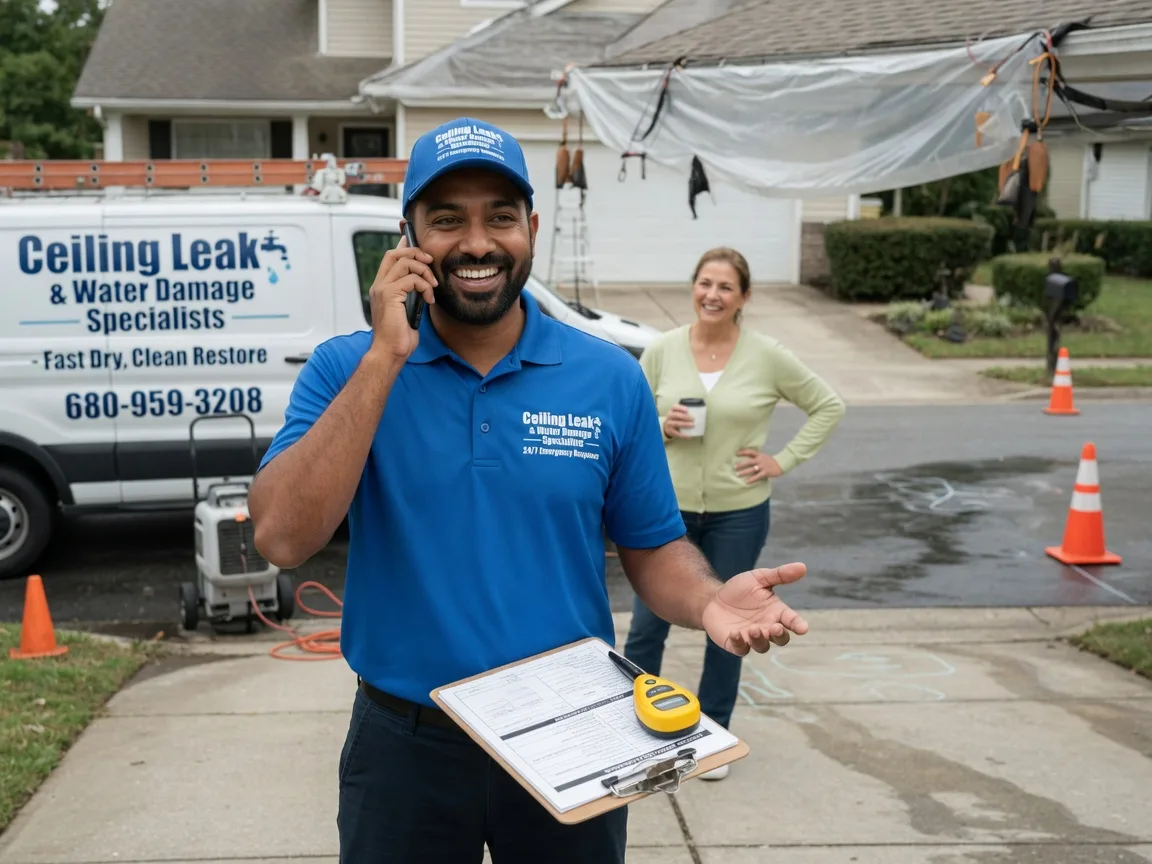 Ceiling Leak Cleanup Broken Bow, OK FAQs